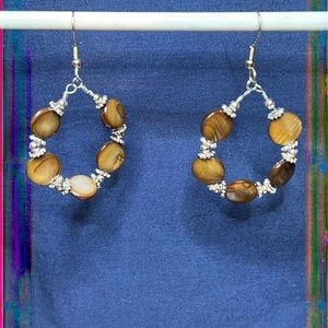 22123 Tiger Eye Earrings